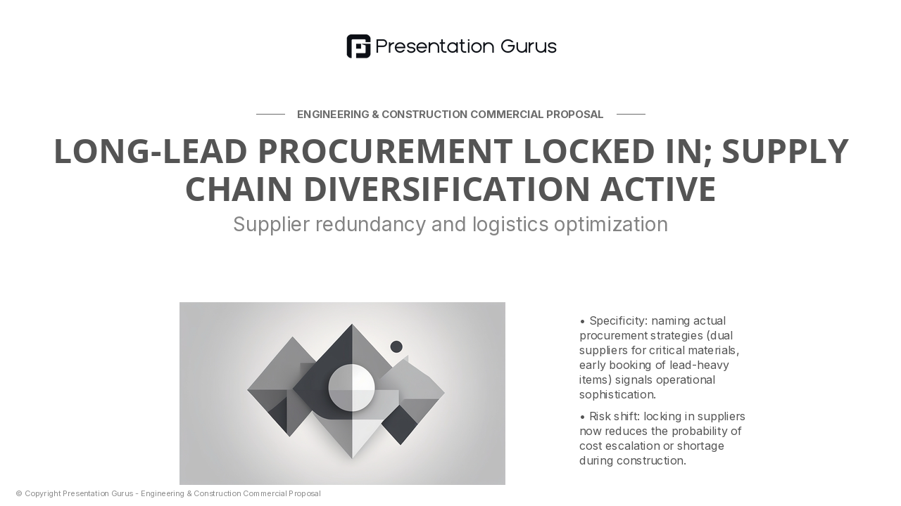 Materials & Procurement Strategy
