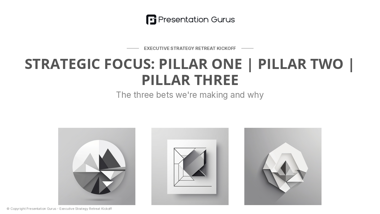 Three Strategic Pillars for the Coming Year