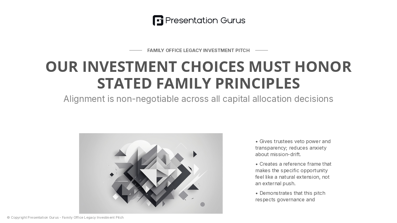 Family Values & Investment Philosophy