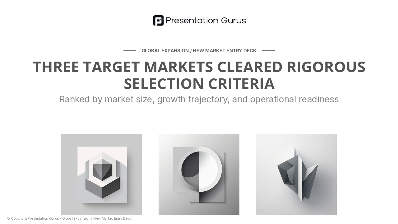 Target Markets & Selection Criteria