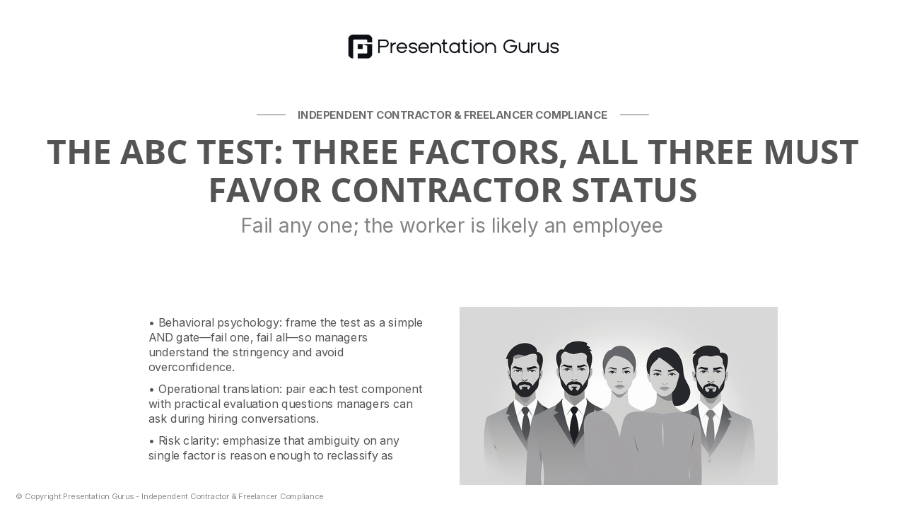 The Department of Labor Test
