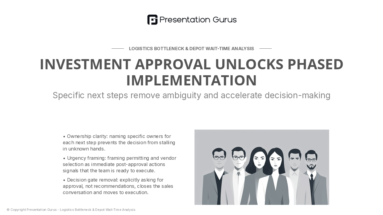 Path Forward: Investment Approval & Next Steps