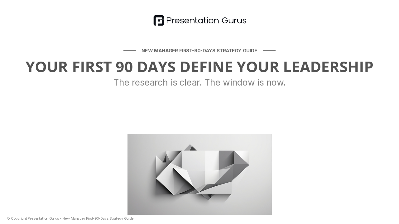 The First-90-Days Imperative