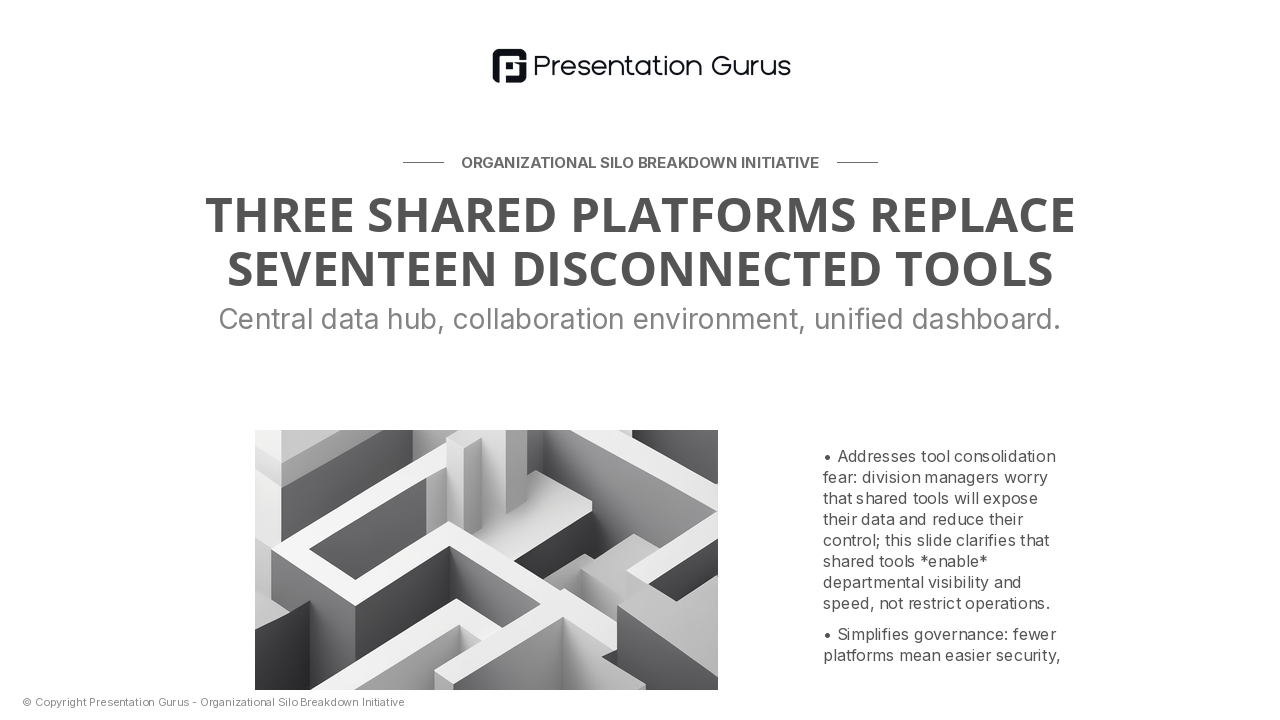 Shared Toolsets & Architecture