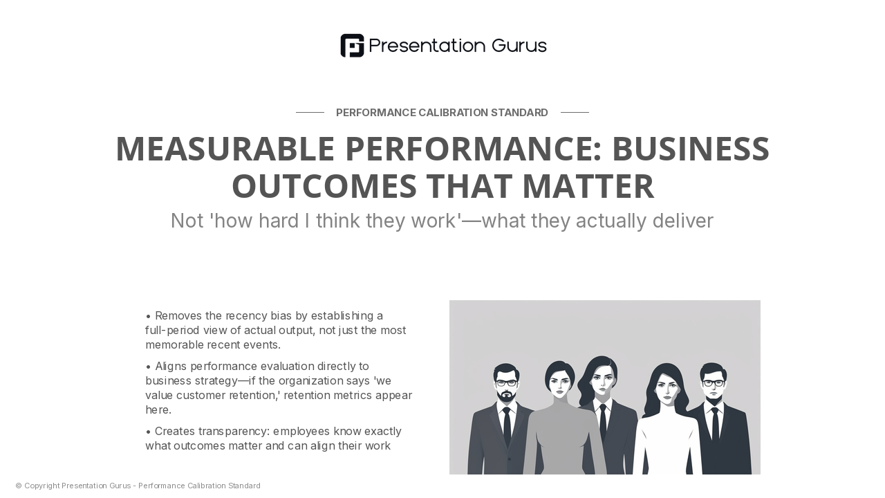 Pillar Three—Measurable Performance Outputs