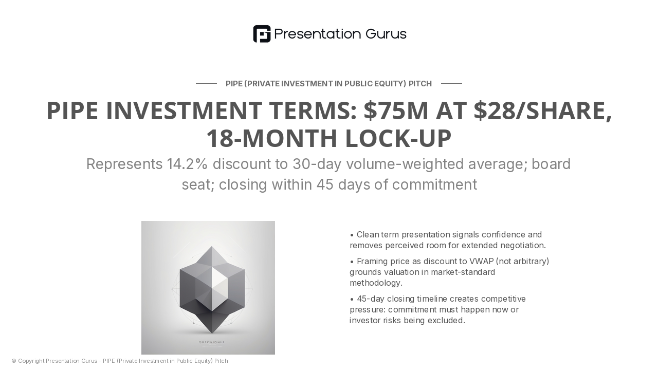 Investment Terms & Commitment Path