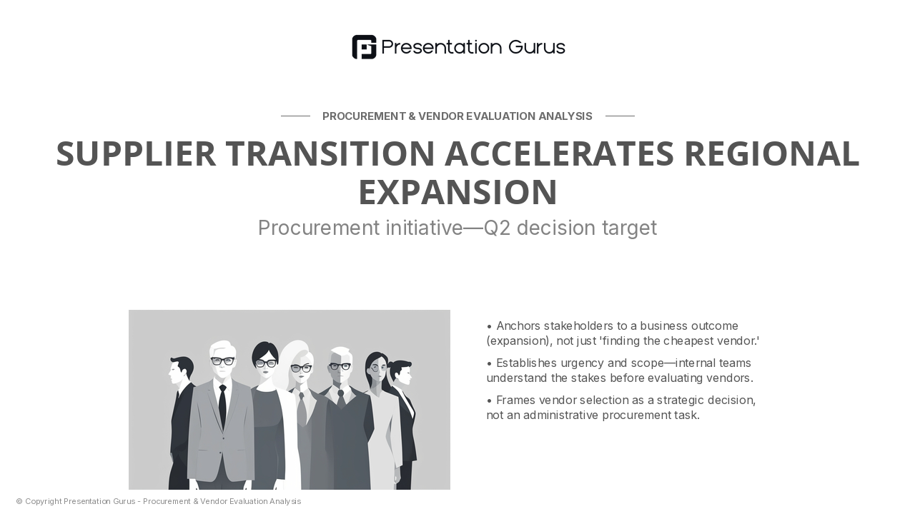 Sourcing Context & Strategic Alignment