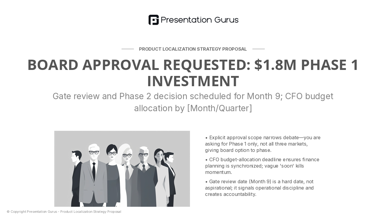 Investment Approval & Next Steps