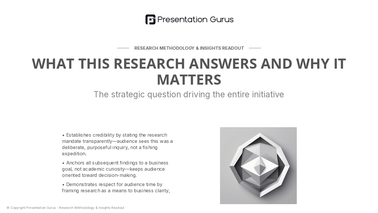 Research Mandate & Strategic Question