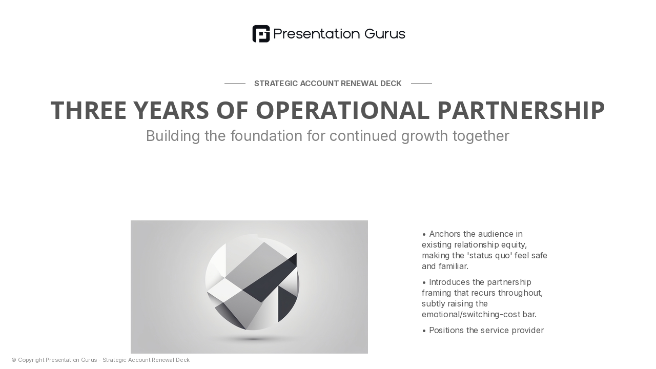 The Partnership We've Built