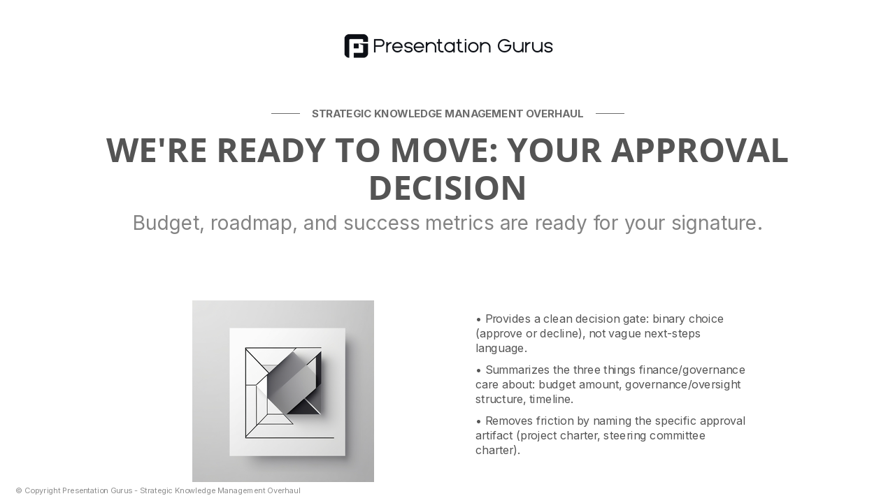 Approval & Investment Decision