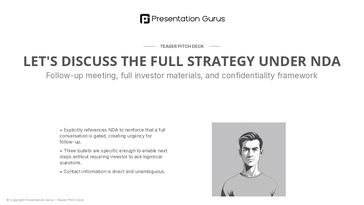 The Ask & Next Steps