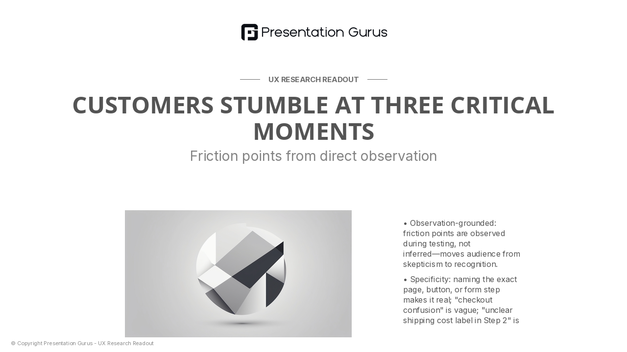 Customer Journey Friction Points