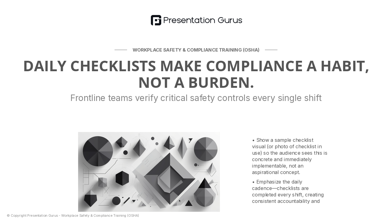 Daily Accountability: Checklists & Verification Systems